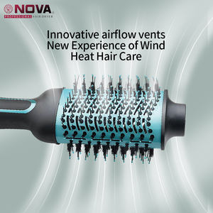 Sèche-cheveux peigne, sèche-cheveux haute puissance, peigne <span class=keywords><strong>à</strong></span> air chaud double usage pour le bouclage et le lissage, peigne volumisant, lisseur de cheveux - Product Image 4
