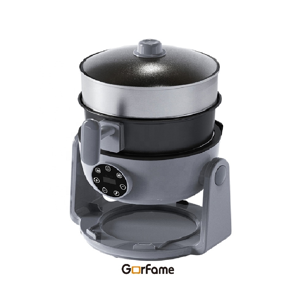 High-Efficiency Latest Style Smart Home Kitchen Appliance 2L Digital All One Mini Cooker Combo Portable Barbecue Grill Air Fryer