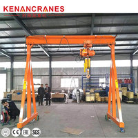 Kenancranes Mini grue à portique mobile portable à 4 roues