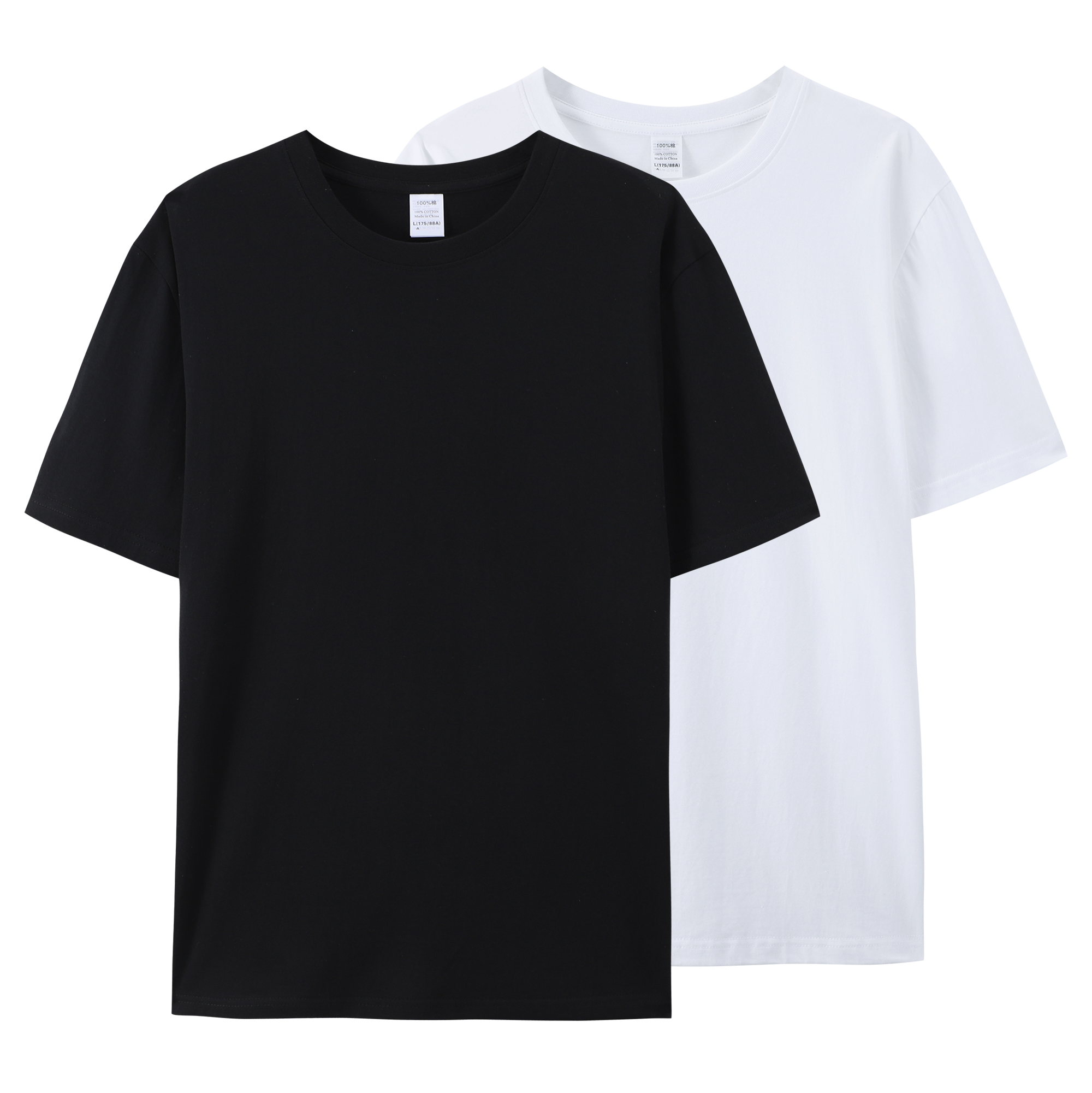 Wholesale High Quality T Shirt 180g 100% Cotton Men's Round Neck Solid  Color Blank T Shirt in Stock