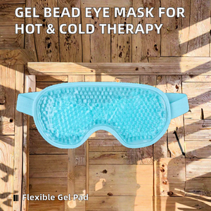 แผ่นประคบร้อนเย็นสำหรับดวงตา พร้อมเจลเม็ดบีดส์ ช่วยให้นอนหลับสบาย บรรเทาอาการเมื่อยล้าของดวงตา - Product Image 5
