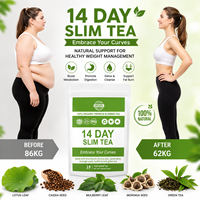 Thé Détox Minceur 14 Jours, Herbal, 3g, 14 Sachets, Perte de Poids Naturelle, Ventre Plat, Brûleur de Graisse, OEM, Marque Privée