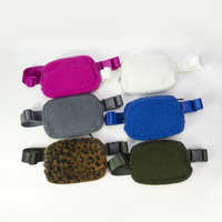 Winter Atumm Warme Harige Heuptas Zachte Borstelige Riemtas Verstelbare Outdoor Pluizige Crossbody Riemtas