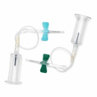 Aiguille de prélèvement sanguin médicale Sol-KL avec support intégré, aiguille papillon à triple coupe pour clinique
