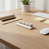Organisateur de câbles USB magnétique auto-adhésif pour bureau, enrouleur de câbles de données et de souris pour le bureau