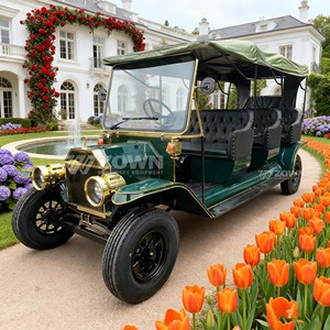 Coche Eléctrico Clásico de Diseño Europeo, Vehículo Retro Duradero para Transporte en Zonas Turísticas - Product Image 1