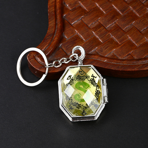 ZRM Llavero Colgante Grande <span class=keywords><strong>de</strong></span> Aleación <span class=keywords><strong>de</strong></span> Zinc con Doble Serpiente Abrible para Horcruxes, <span class=keywords><strong>Slytherin</strong></span>, Venta Directa del Fabricante - Product Image 4