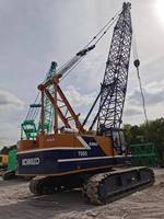 Kobelco 65ton utilisé grue sur chenilles Original japon marque bon prix vente seconde main hydraulique 7065 noyau moteur boîte de vitesses pompe