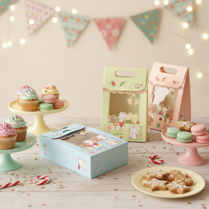 Boîtes cadeaux à thème de machine à griffes de dessin animé mignonnes - Contenants portables pour friandises à main pour les faveurs de fête d'anniversaire, les sacs à friandises - Product Image 4