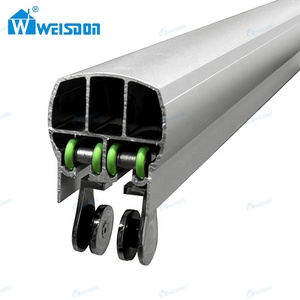 Weisdon nuovo prodotto in lega di alluminio casa <span class=keywords><strong>Hotel</strong></span> bagno incorniciato porta doccia in vetro temperato - Product Image 5