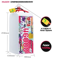 Batterie LiPo GNB GAONENG 6S 46000mAh 46AH 22.8V 80C XT90S haute tension pour drones FPV grand format, hélicoptères, voitures RC et bateaux
