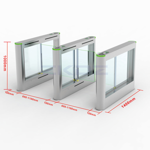 Zkdz RFID <span class=keywords><strong>turnstile</strong></span> sinh trắc học NFC Hệ thống kiểm soát truy cập Wiegand nhận dạng khuôn mặt Swing rào cản <span class=keywords><strong>turnstile</strong></span> với mã QR cho phòng tập thể dục - Product Image 2