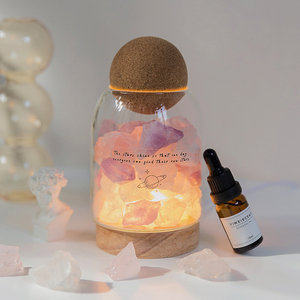 Tulip Crock LED da tavolo luce in pietra lampada senza fili notte luce di cristallo lampade per la casa illuminazione lampade aromaterapia decorazione - Product Image 5