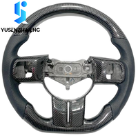 Volant à fond plat en fibre de carbone, chauffant, plug and play, compatible avec Jeep Wrangler JK JKU Rubicon Sahara 2007-2018