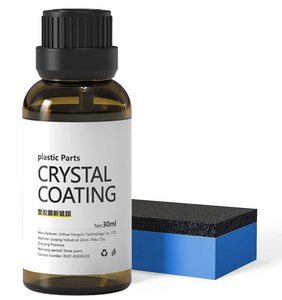 Piezas de plástico WBG, revestimiento de cristal, piezas de plástico, agente de restauración para coche con paquete personalizado de esponja - Product Image 1