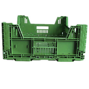 HUADING çevre dostu katı katlanır plastik sandık geri dönüşümlü PP sepet meyve depolama örgü tasarımı ile katlanabilir - Product Image 5