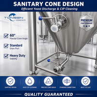 Cuve de Fermentation Conique en Acier Inoxydable Tonsen 3000L (30HL) avec Enfroidissement pour Brasserie Commerciale