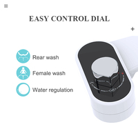 Bidet WC monobloc moderne à double buse avec siphon en P - Eau froide pour l'hygiène féminine