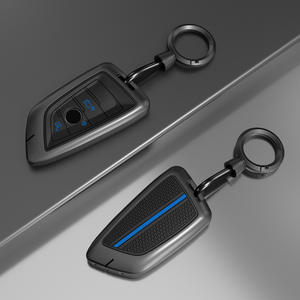 Housse de clé pour <span class=keywords><strong>BMW</strong></span> avec porte-clés en cuir, pour <span class=keywords><strong>BMW</strong></span> Série 2 5 6 7 X1 X2 <span class=keywords><strong>X3</strong></span> X5 X6 X7, porte-clés de qualité supérieure - Product Image 6