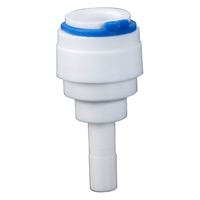 Raccord rapide manuel Yenvqee 3/8 pour tuyau d'osmose inverse, connexion RO, raccord de tuyau en plastique pour aquarium, bleu, droit