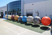 Planètes gonflables géantes Boules de lune Système solaire Décoration lumineuse Planètes gonflables Soleil Planète Ballon ballon ballon