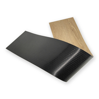 Revêtement de sol vinyle SPC discontinué pour intérieur, dalles auto-adhésives Marley pour piste de danse de mariage, système clic, design graphique