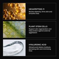 Sérum pour les yeux personnalisé à marque privée, sérum anti-âge pour hommes + peptides, cible les cernes, les poches, les ridules et les pattes d'oie