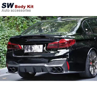 Lèvre arrière de Style 3D en Fiber de carbone de haute qualité pour BMW série 5 G30 G38 F90 M5 Lci mise à niveau 4 portes diffuseur de pare-chocs arrière lèvre de becquet