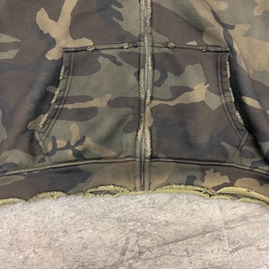 Nuevo Sudadera con Cremallera de Felpa Francesa 420 GSM, Personalizada, Forrada, 100% Algodón Tejido, Ecológica, Transpirable, con Estampado de Camuflaje Ácido para Hombre - Product Image 4