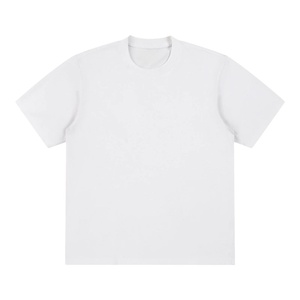 เสื้อยืดทรงบ็อกซ์โอเวอร์ไซส์แบบครอปพิเศษสำหรับผู้ชาย ลายเรียบ สำหรับพิมพ์ลาย - Product Image 2