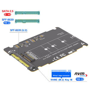 محول HLT <span class=keywords><strong>M</strong></span>.<span class=keywords><strong>2</strong></span> NVMe Key <span class=keywords><strong>M</strong></span> SSD إلى U.<span class=keywords><strong>2</strong></span> SFF-8639 بحجم <span class=keywords><strong>2</strong></span>.5 بوصة مع غلاف ألومنيوم أسود يناسب أقراص <span class=keywords><strong>M</strong></span>.<span class=keywords><strong>2</strong></span> NVMe SSD بحجم 2230-2280 للخوادم وأجهزة سطح المكتب - Product Image 3