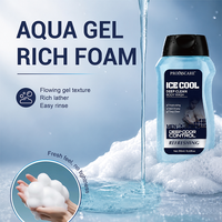 Fournisseur professionnel de gel douche en gros ICE-COOL Nettoyage en profondeur Hydratation fraîche Gel douche pour hommes pour le contrôle des odeurs