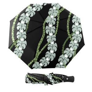 Fashion Strong Durable Iron <b>Frame</b> 3-Fold Manual/Automatic Open All-Season 8-Rib Glass Fiber Ribs Umbrella for Men Plastic Handle - Product Image 3