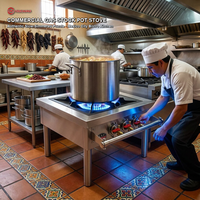 Cuisinière à gaz pour restaurant, équipement de cuisine commerciale, cuisinière à gaz robuste en fonte, cuisinière à gaz à brûleur unique pour la cuisson