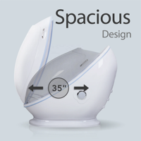 Cápsula de hidroterapia de sauna de ozono infrarrojo Cápsula de spa de luz LED con máquina de fumigación de calentamiento de vapor
