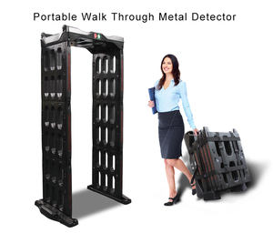 <span class=keywords><strong>Metal</strong></span> kapı güvenliği için taşınabilir katlanabilir mobil portal yürüyüş dedektörü tespit cihazı - Product Image 2