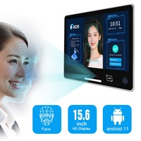 Pannello di Controllo Biometrico Android con Touchscreen da 15,6 Pollici, Riconoscimento Facciale, Impronta Digitale, Visione Notturna, Reset, Audio Bidirezionale Portatile