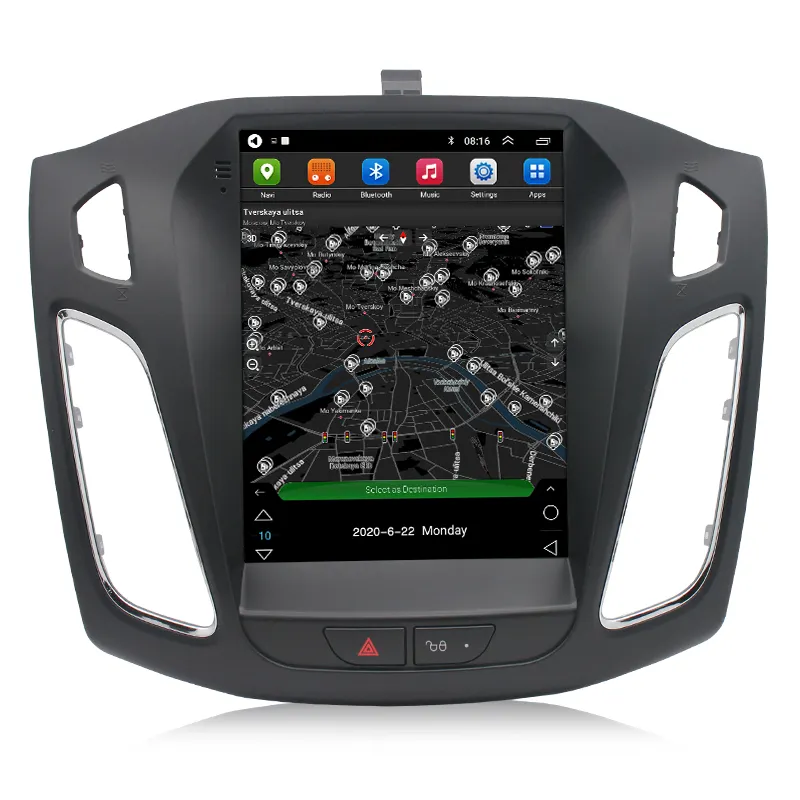 Car Radio Player Android Auto Carplay DSP Tesla Type Car DVD Audio For Ford Focus 3 Mk 3 2012 - 2017 GPS Head unit
