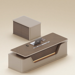 Chất lượng cao bàn điều hành thiết kế hiện đại mới nhất điện nâng Ông Chủ Bàn đồ nội thất văn phòng nâng điện bảng phụ - Product Image 3