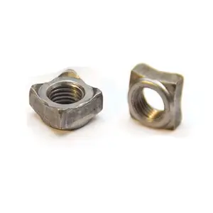 DIN 928 standard aluminum square weld nut m16 m20 Square Threaded Nut weld on lug nut