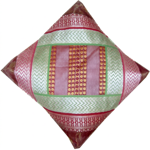 Indian Silk Brocade Pillow Cover - Product Image 1