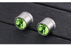 Brincos femininos magnéticos de zircônia cúbica, brincos com clipe não piercing de aço, para homens e mulheres, orelha falsa 2022 - Product Image 5