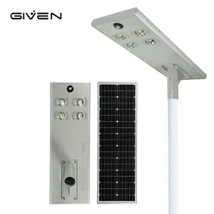 Engineering Customization Aluminum Garden Waterproof IP65 60W Integrated All In One Led Solar Street Lamp