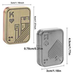 थोक बिक्री तनाव राहत प्रदान करता है उंगलियों की उंगलियों की नोक चुंबकीय पोकर फिडेज वयस्कों के लिए चिंता खिलौने धातु - Product Image 3