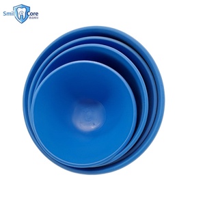 Ciotole Manuali in Gomma Blu per Impressioni Dentali di Alginato e Gesso, 4 Misure, Smilecore Certificato CE Classe I - Product Image 4