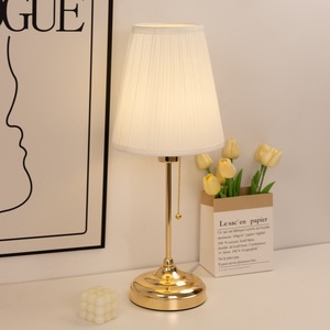Lámpara de Noche Vintage con Cuerda para Tirar, Estilo Americano y Europeo, para Sala de Estar y Dormitorio, Cuidado Ocular, para Mesita de Noche, Venta Transfronteriza - Product Image 1
