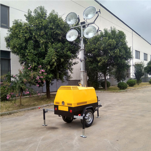 Torre de Iluminación Tipo Remolque para Exteriores de 7M 9M con Luces de Haluro Metálico Regulares - Product Image 4