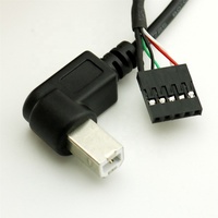 USB 2.0 Type B mâle Dupont 5 broches femelle câble d'en-tête 3A charge rapide pur cuivre PVC veste tresse carte mère imprimante d'ordinateur
