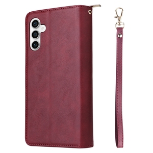 เคสโทรศัพท์แบบกระเป๋าสตางค์มีซิปสำหรับ Samsung <span class=keywords><strong>Galaxy</strong></span> S23FE/S21FE/A13/A53/<span class=keywords><strong>A23</strong></span>/M23/M13กระเป๋าใส่บัตรแบบมีซิปสำหรับ iPhone 15 - Product Image 2