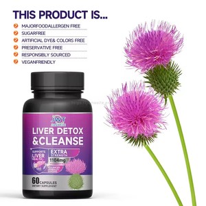 Leber-Entgiftungs-Kapseln mit Mariendistel-Silymarin-Kräuterextrakt zur Unterstützung der Leberreparatur und als Anti-Kater-Nahrungsergänzung - Product Image 2